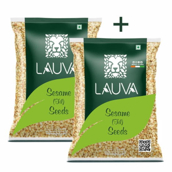 LAUVA Safade Til | Tal | Indian Spice - Whole Fresh and Natural White Sesame Seeds