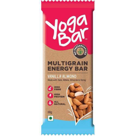Yoga Bar Multigrain Energy Bar Vanilla Almond 38G