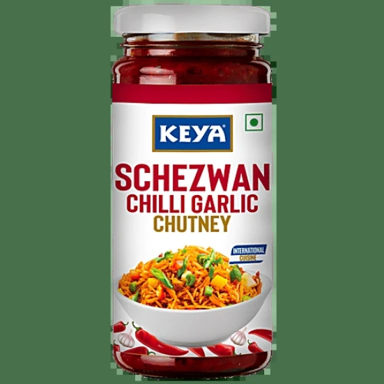 Keya Schezwan Chilli Garlic Chutney 250g