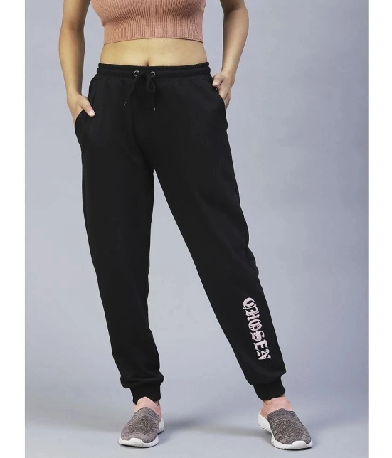 Rigo - Black Cotton Womens Running Joggers ( Pack of 1 ) - None