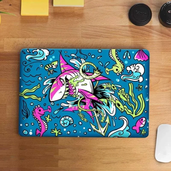 Shark in Water Laptop Skin-15-16 Inch