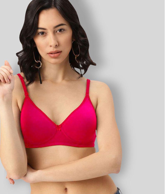 Tkeshto - Multicolor Cotton Non - Padded Women's T-Shirt Bra ( Pack of 3 ) - 34