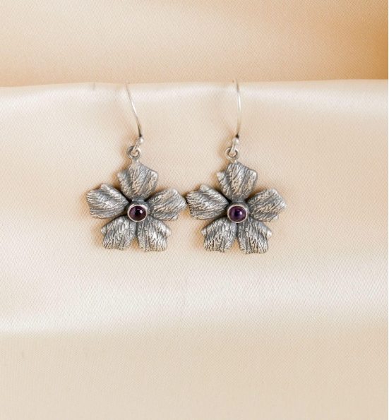 Floral Hook Earrings