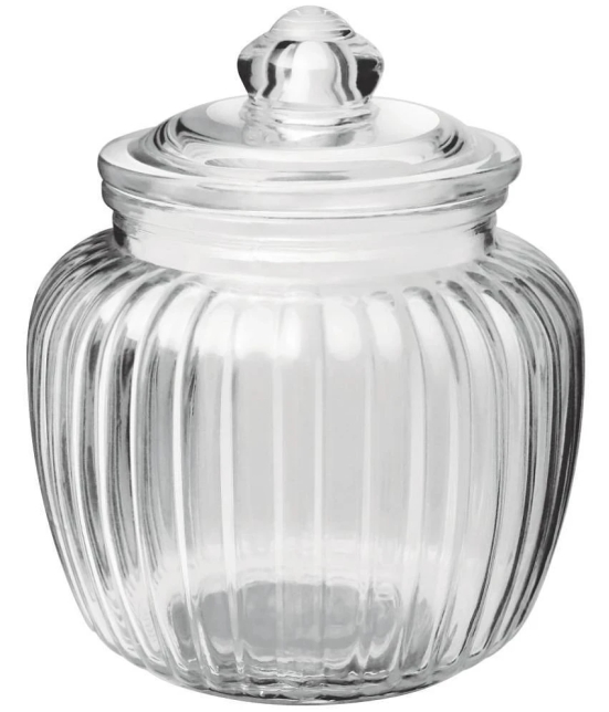 Treo By Milton Pot Jar With Glass Lid, 1 Piece, 1450 ml, Transparent | Air Tight | Storage Jar | Kitchen Organiser | Modular | Dishwasher Safe - Transparent