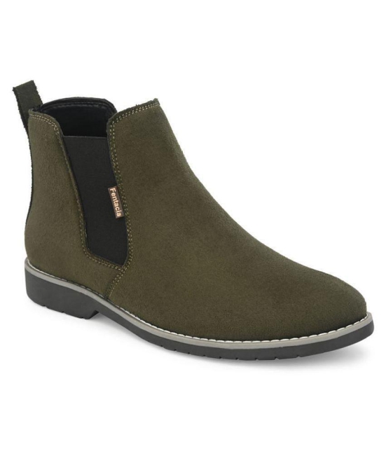 Fentacia - Olive Men's Boots - 7