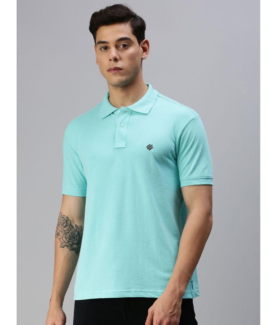 ONN - Sky Blue Cotton Blend Regular Fit Mens Polo T Shirt ( Pack of 1 ) - None