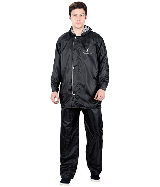 Goodluck Raincoat Set - Black - None