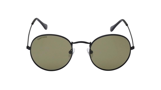 Black Round Unisex Sunglasses (M259GR6PV)