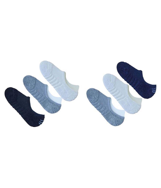 PENYAN Cotton No Show Socks Pack of 6 - Multi