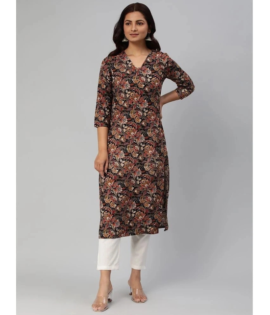 Hritika - Black Viscose Womens Straight Kurti ( Pack of 1 ) - None