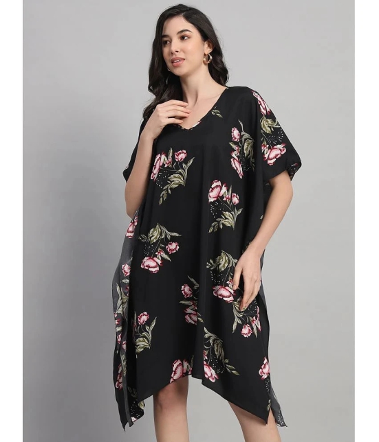 Curvydrobe Crepe Black Beach Dresses - Single - None