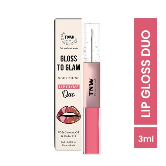 Gloss to Glam Nourishing Lip Gloss Duo for Shiny Lips white_and_pink_lipgloss_duo