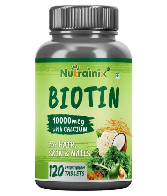 Nutrainix Biotin Vitamin C for Hair 120 no.s Vitamins Tablets