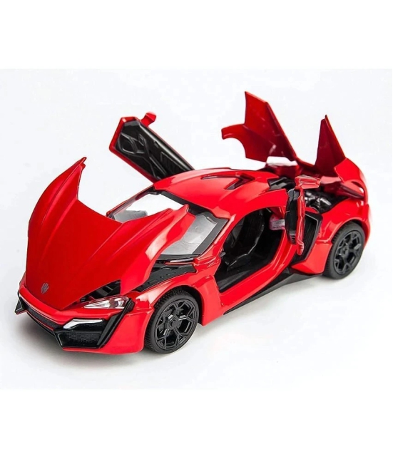 Lykan Hyper Sport Diecast Metal 1:32 Exclusive Alloy Metal Pull Back Die-cast Car Pullback Toy car with Openable Doors & Light, Music Boys Gifts Toys for Kids?Colors as Per Stock? - Multicol