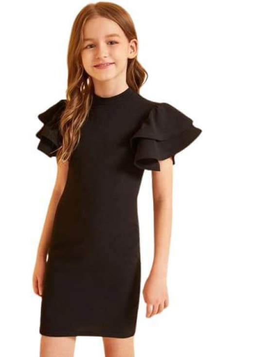 4jstar Girls Calf Length Pleated Dress