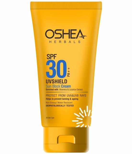 Oshea Herbals UV SHIELD SUN BLOCK CREAM SPF 30 PA ++ 60Grams