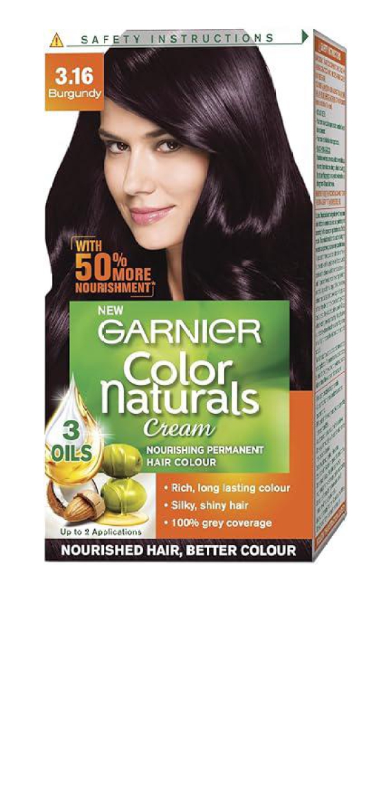 Garnier Color Naturals Shade 3.16 Burgundy 35 Ml Plus 30 Gms