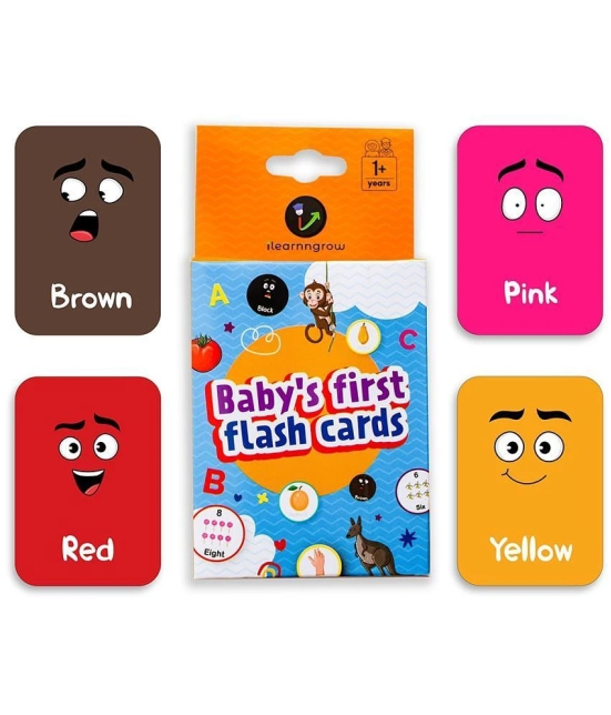 ILEARNNGROW Colors Flash Cards - mood and color matching. Cards for Kids Early Learning | Easy & Fun Way of Learning 1+ years - Multi-Colour