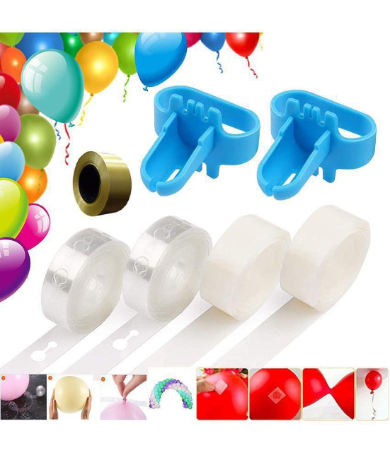 Party Propz Balloon Garland, Arch, Decorating Strip Kit For DIY Balloon Garland, DIY Balloon Arch Kit, Glue Dot, Tying Tool, Ribbon Balloon Display Set Of 7 - Multi-Color