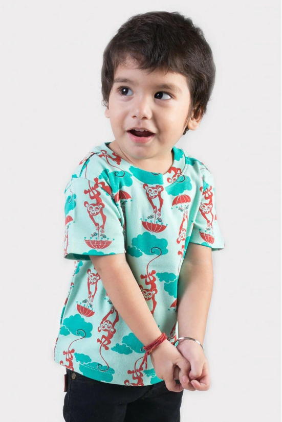 Boy Blue Monkey Teeshirt 2Y