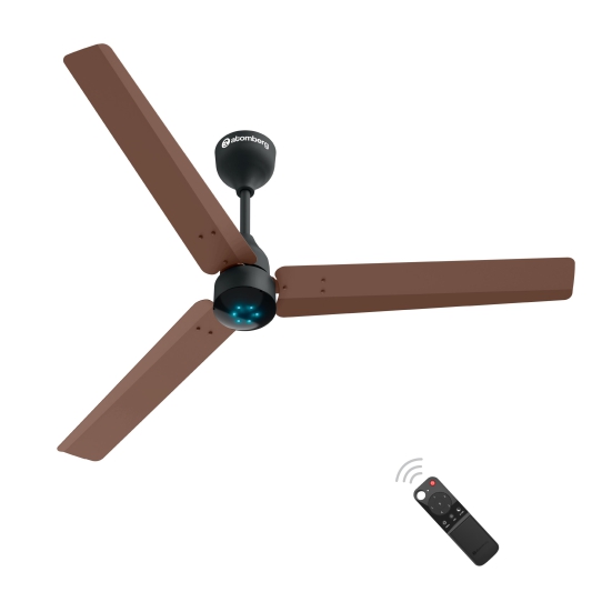 Atomberg Renesa 1200 mm BLDC Motor with Remote 3 Blade Ceiling Fan (Brown and Black, Pack of 1)