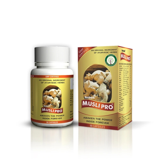 Deemark Musli Pro Capsules to Improve Sex Power & Stamina Naturally. Balances Testosterone & Increase Libido