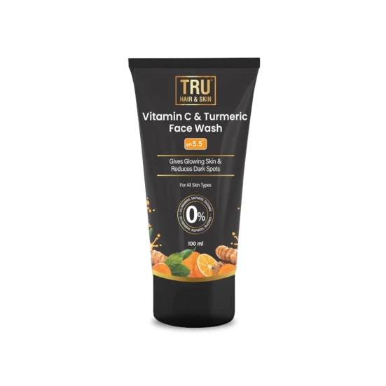 Vitamin C & Turmeric Face Wash | Gives Glowing Skin & Reduces Dark Spots-100ml-Default