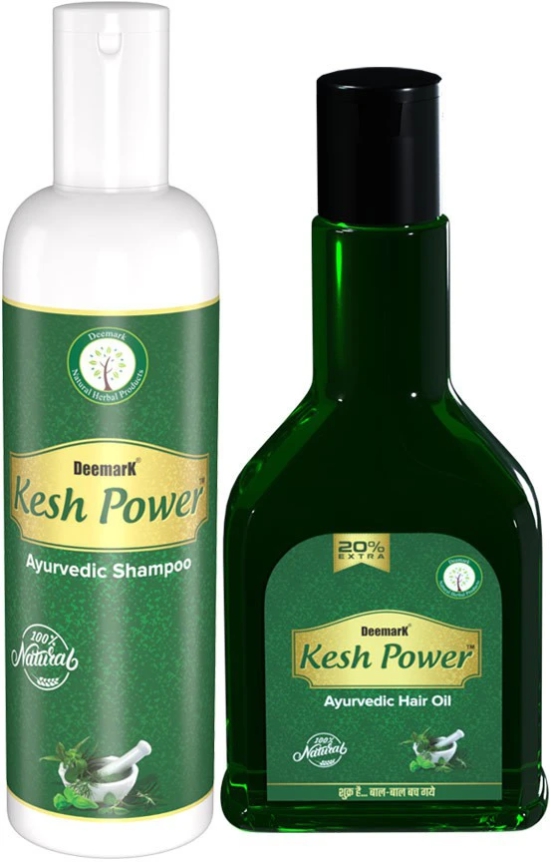 Deemark Kesh Power Hair Oil with Kesh Power Shampoo to Hair Growth & Control Hair Fall