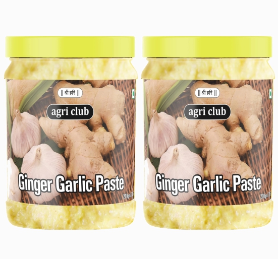 Agri Club Garlic Paste - 400 gm, Pack of 2 Each 200 gm