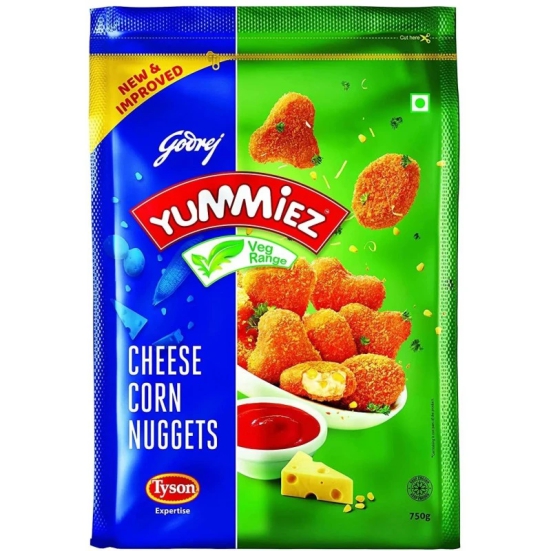 Godrej Yummiez Cheese Corn Nuggets, 750 Gm