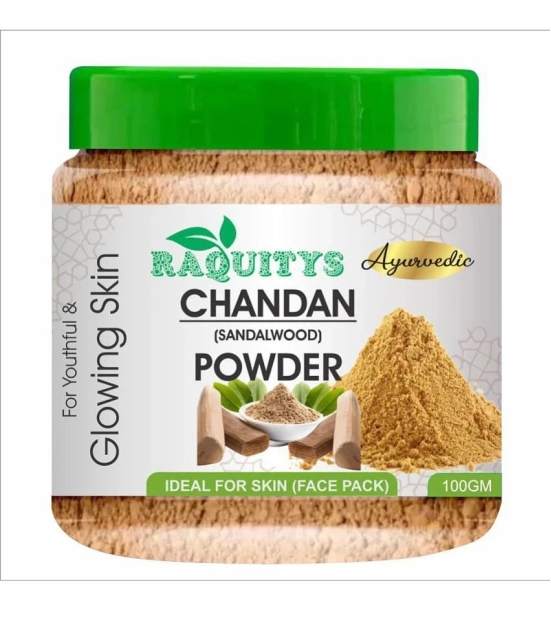 RAQUITYS Sandalwood Powder (Chandan powder) for Face Pack & Skin 100GM