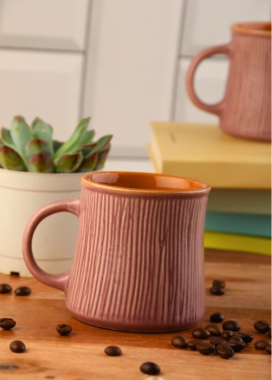 Lavender Etching Chai Cup-Set of four