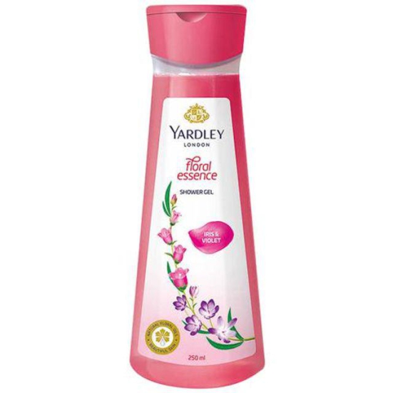 Yardley London Shower Gel - Floral Essence, Iris & Violet, For Beautiful Skin, 250 ml