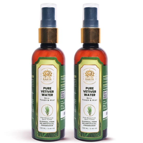 Kaaya Natural Vetiver Water Toner & Mist (Khas Water) 100ML Bottle (BUY 1 GET 1 FREE)