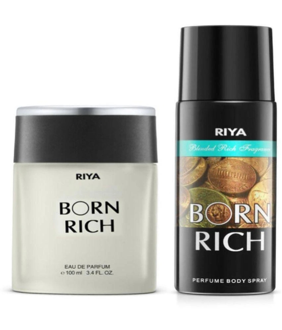 Riya Born Rich Eau De Parfum (EDP) For Unisex 100 ( Pack of 2 )