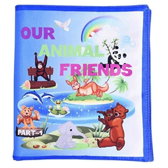 Skyculture Head Start Series - Animals Book (Part-1) (Fabric Book) [Foam Book] Sunita; Recognition of the name of the animals with its babies and Fabric soft books ,Introducing about the world of our animals friends