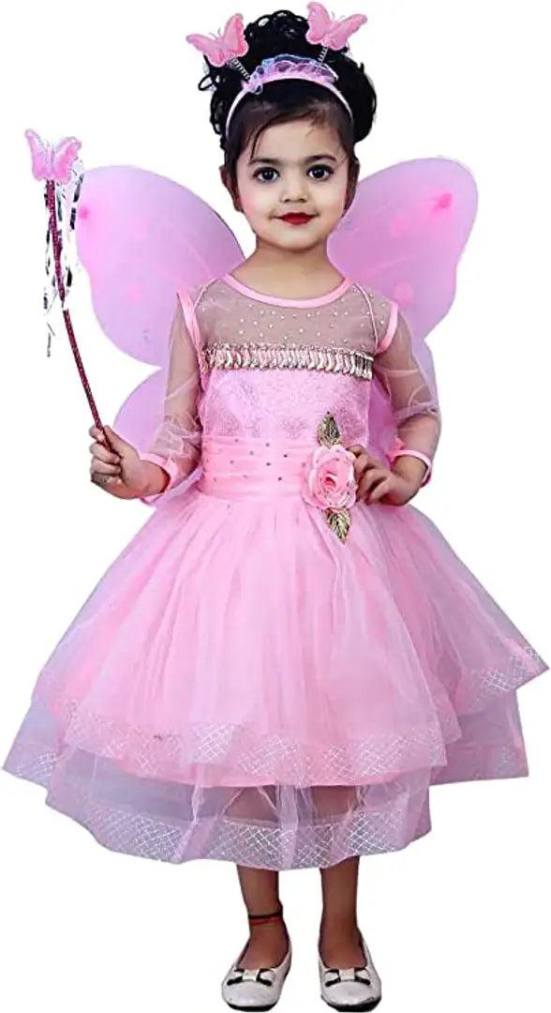 Pink Pari Dress At amazing price-1 - 2 Years