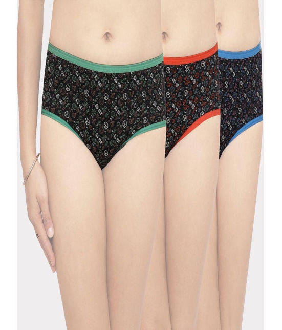 IN CARE LINGERIE - Multicolor Cotton Printed Women's Hipster ( Pack of 3 ) - None