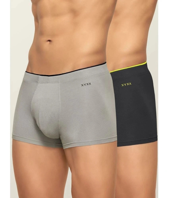 XYXX - Multicolor Modal Mens Trunks ( Pack of 2 ) - XXL