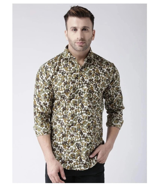 Hangup Cotton Blend Multi Prints Shirt - None