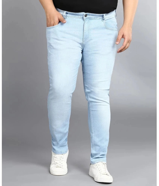 Urbano Plus Regular Fit Washed Mens Jeans - Light Blue ( Pack of 1 ) - None