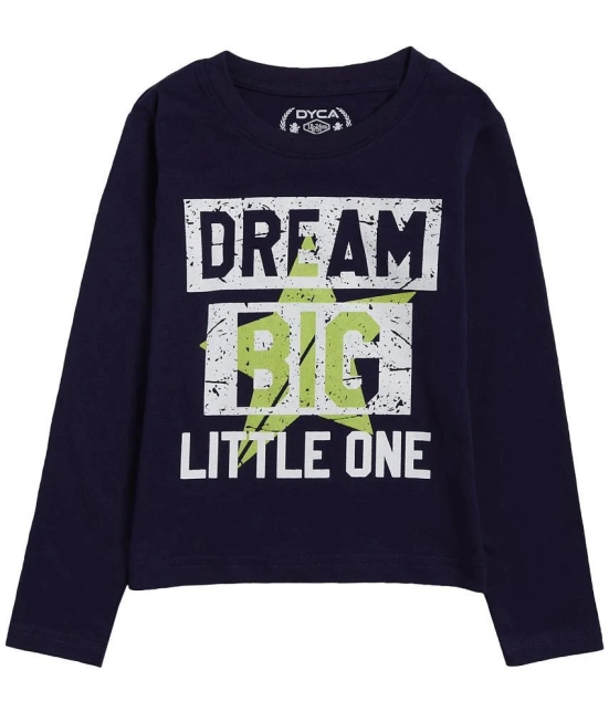 BOYS TSHIRT ROUND NECK FULL SLEEVES NAVY - None