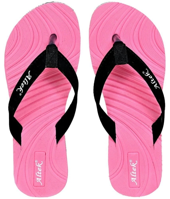 Altek - Pink Womens Thong Flip Flop - None