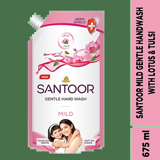 Santoor Mild Hand Wash, 750Ml