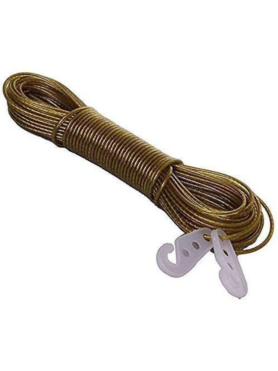 (Pack Of 1) PVC Coated Steel 20 Mtr Anti-Rust Wire Rope for Drying Cloths Outside Balcony, Home Terrace, Home Garden etc.