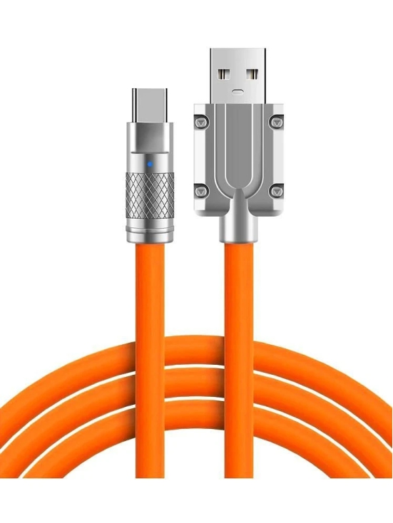 Vertical9 1m Data Cables Type-C Super Fast Charging - Orange