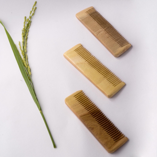 Neem Wood Travel Comb - Pack of 2-