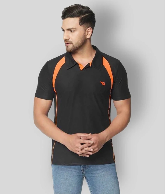 Glito - Black Polyester Regular Fit Mens Sports Polo T-Shirt ( Pack of 1 ) - None