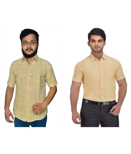 DESHBANDHU DBK Cotton Regular Fit Half Sleeves Mens Formal Shirt - Multi ( Pack of 1 ) - None