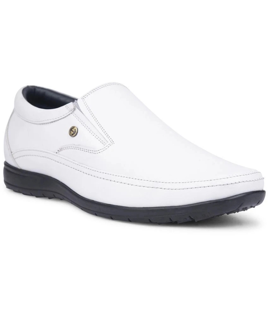 Liberty White Mens Slip On Formal Shoes - None